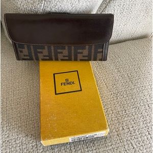 Fendi Vintage Zucca Monogram Continental Wallet‼️
